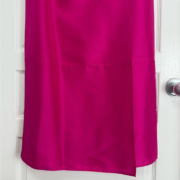 Vintage Silk Maxi Wrap Skirt Size 10 Pink Jones New York 90s - Picture 4 of 9